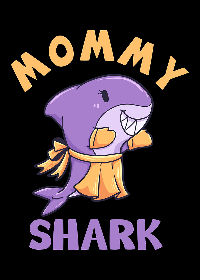 Mommy Shark woman Mother M