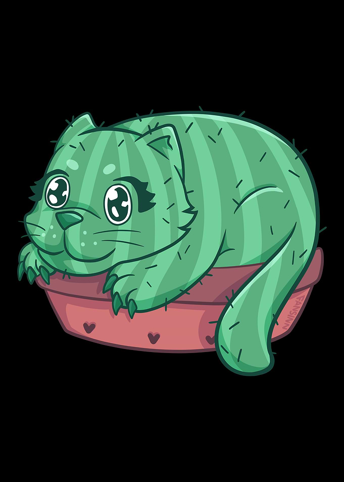 Catcus cat kitten Cactus S
