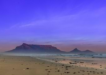 Table mountain at sunrise