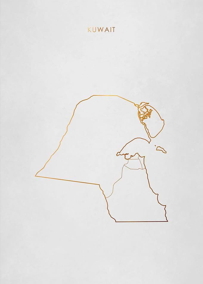 Gold Kuwait Map