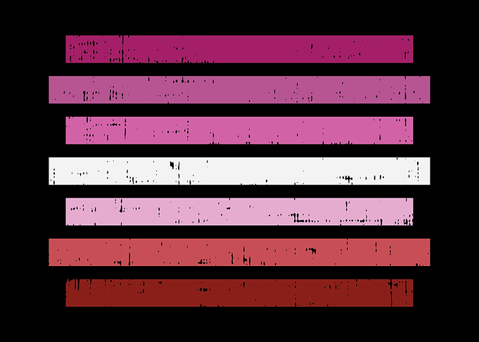 Lesbian Striped Pride Flag