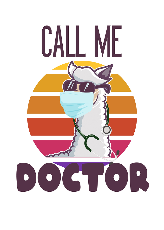 Funny Llama Doctor