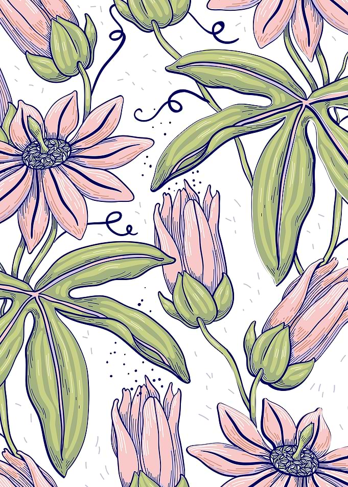 beautiful flower art