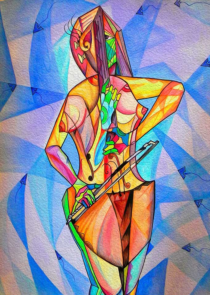 Girl playing violin