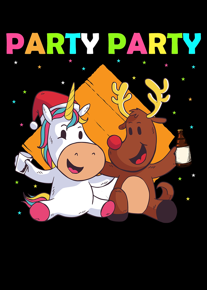Funny Unicorn Reindeer