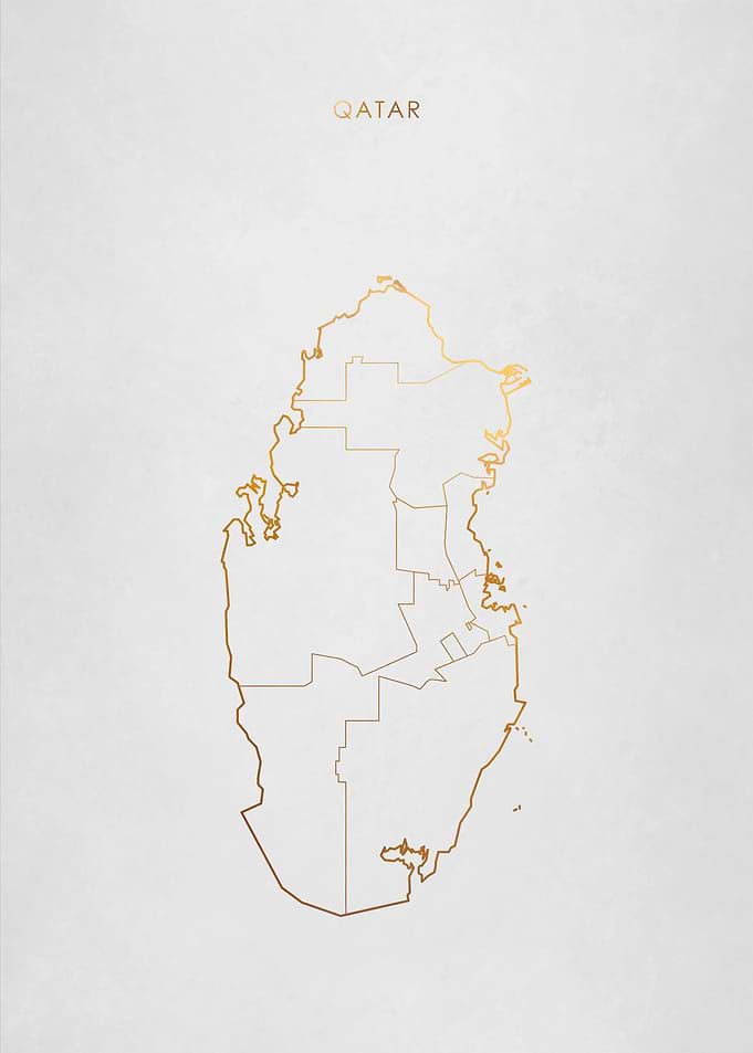 Gold Qatar Map
