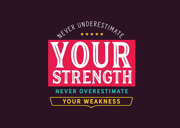 overestimate your weakness
