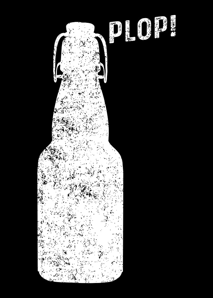 Plop Bierflasche Flaschenv