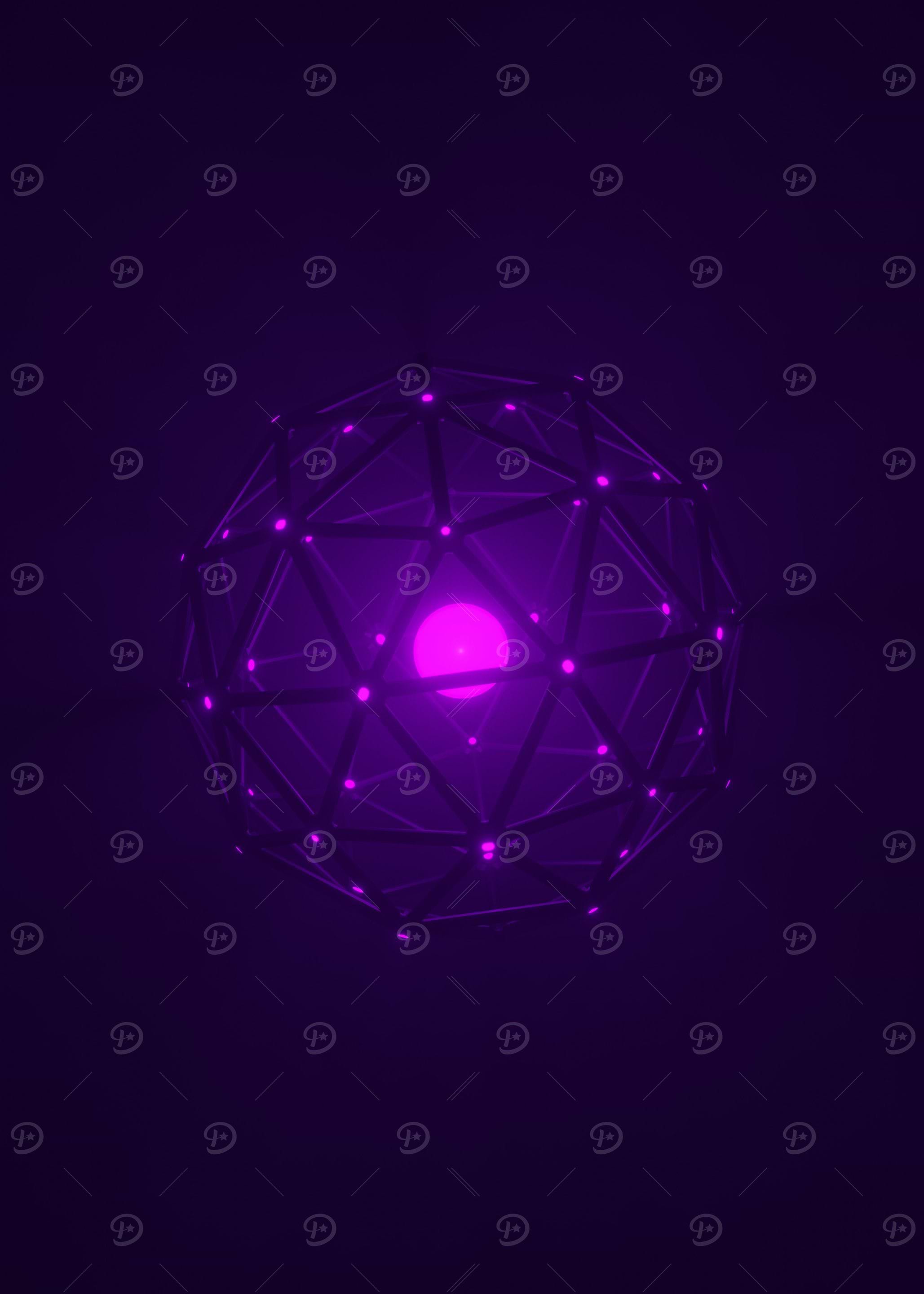 Royal Purple Icosphere