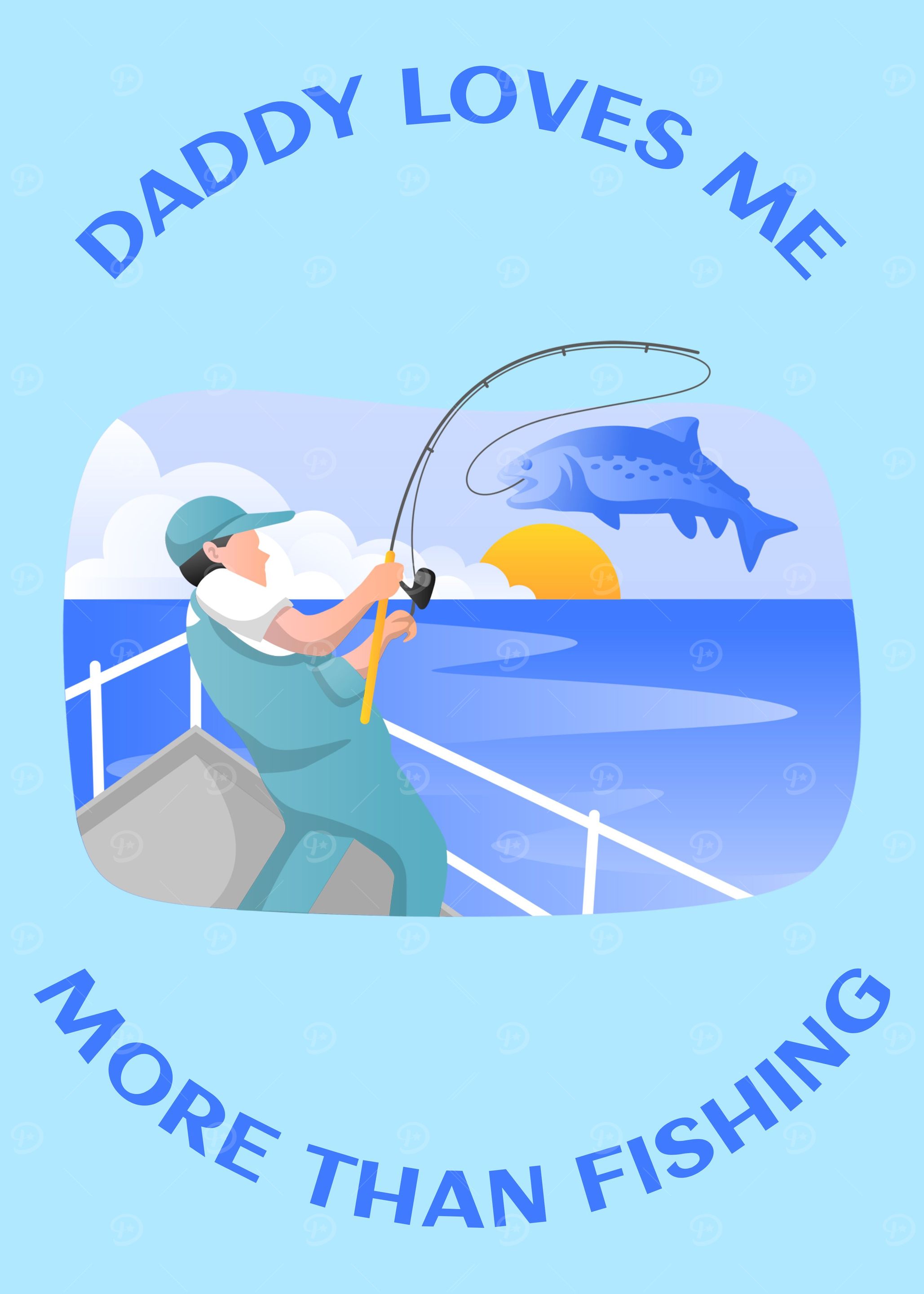 Fishing Daddy loves me