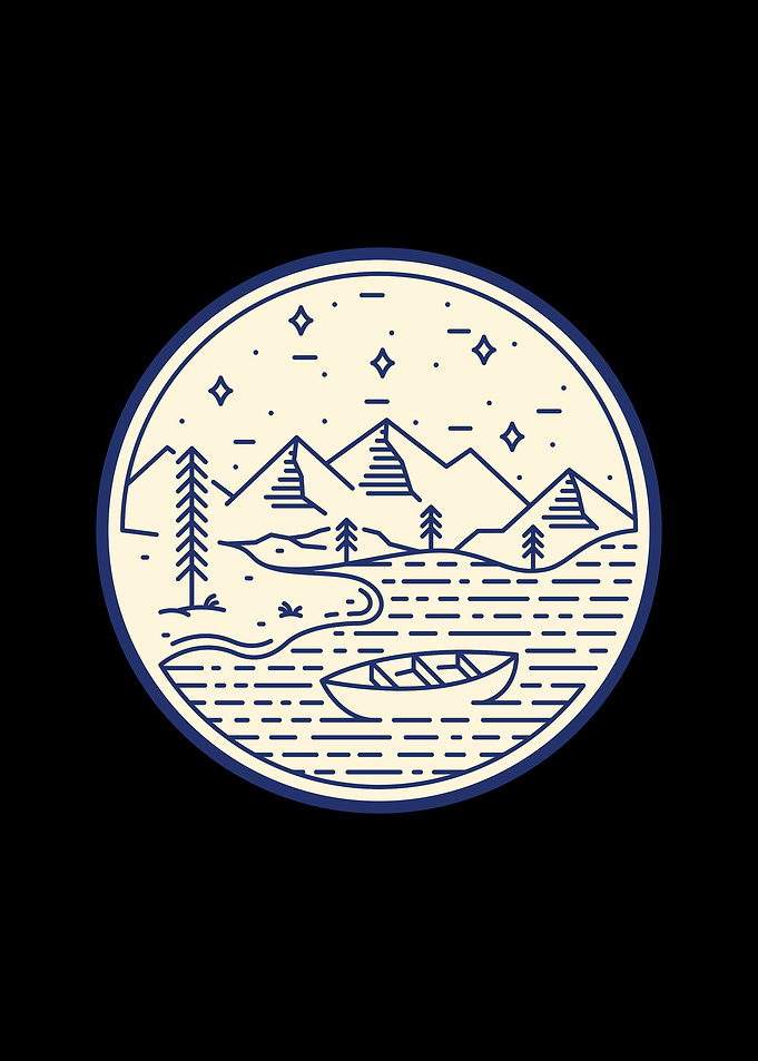 Lake and Canoe