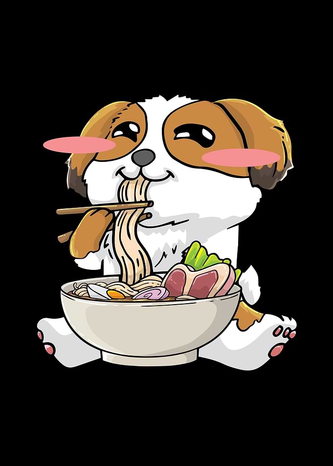 Shih Tzu Dog Ramen Noodles