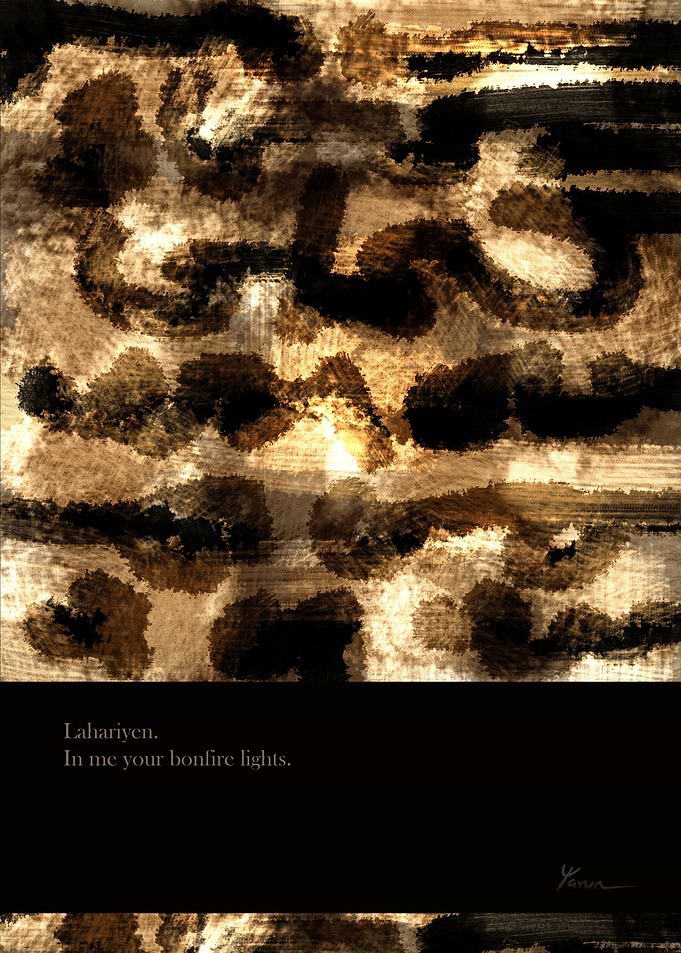 In me your bonfire
