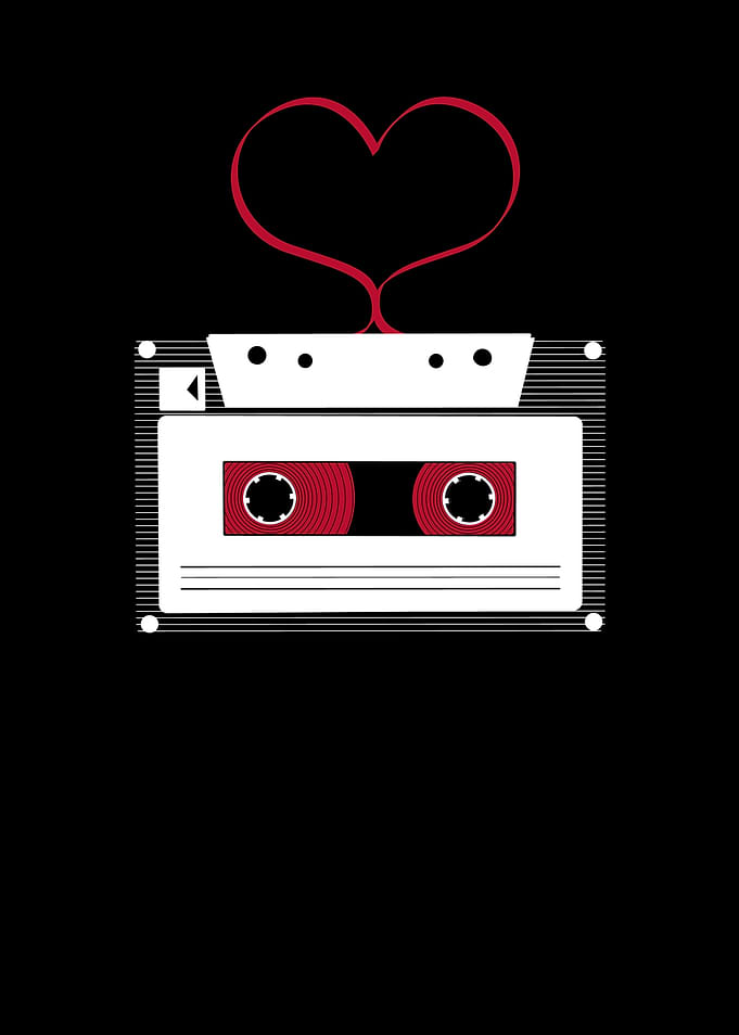 Cassette With Heart Love