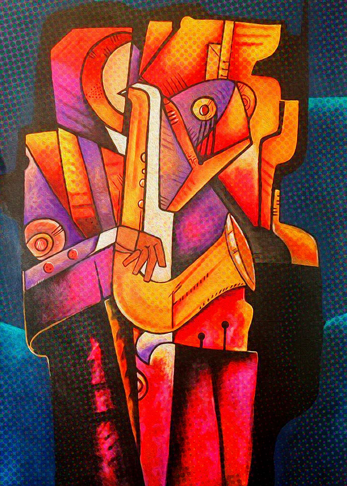 Jazz street musicians