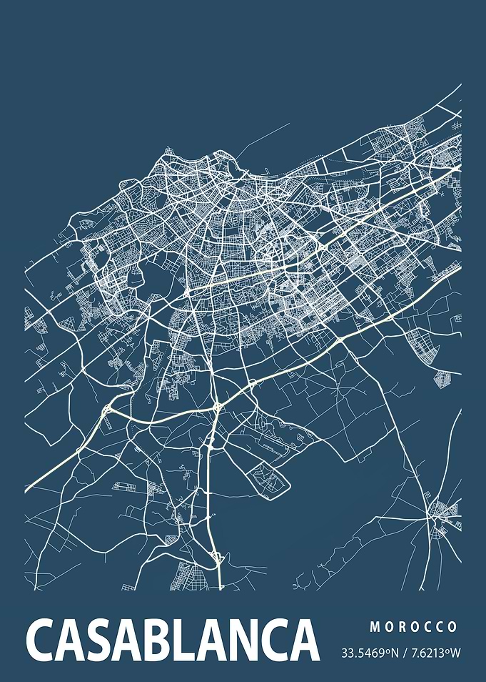 Casablanca Blueprint Map