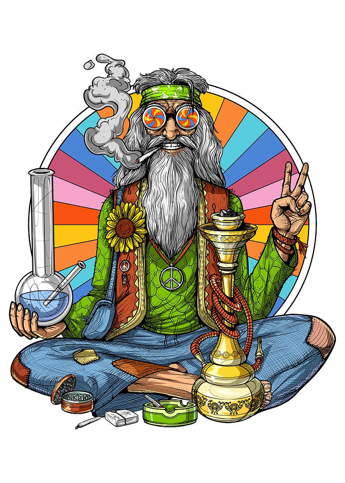 Psychedelic Hippie Stoner