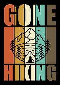 Gone Hiking Vintage