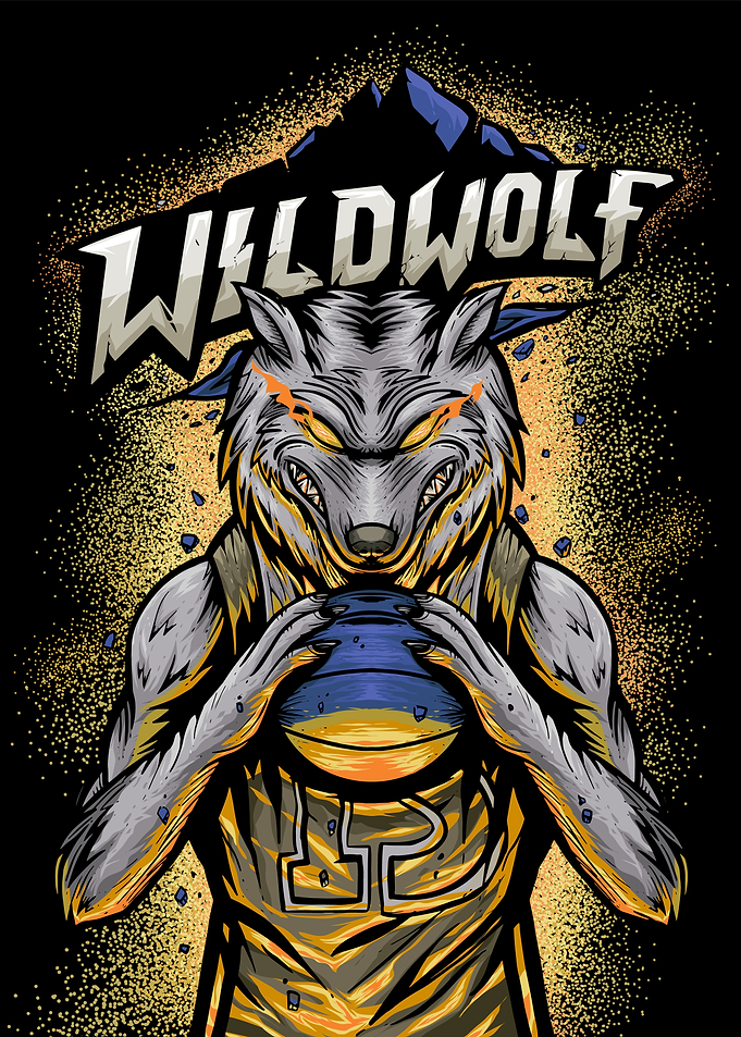wild wolf illustration