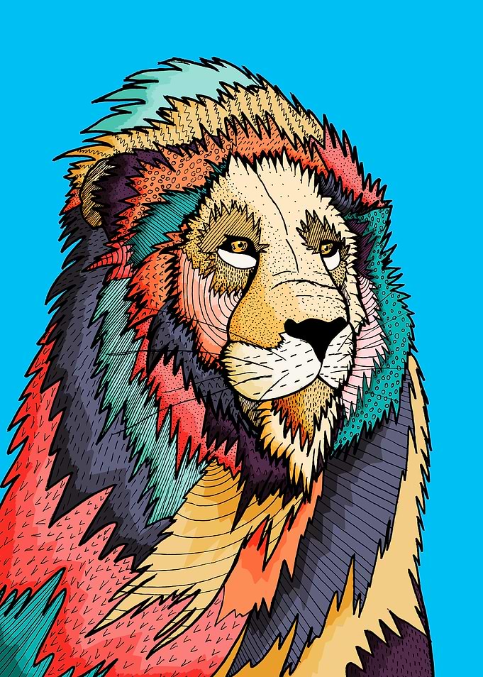 The regal lion
