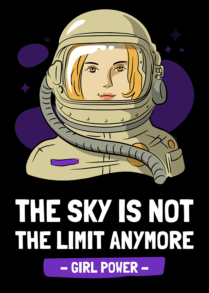 Girl Power Astronaut Space