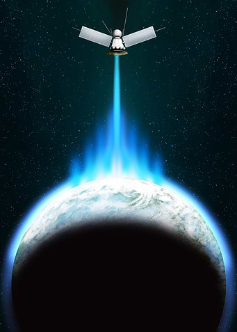 Satellite over Earth