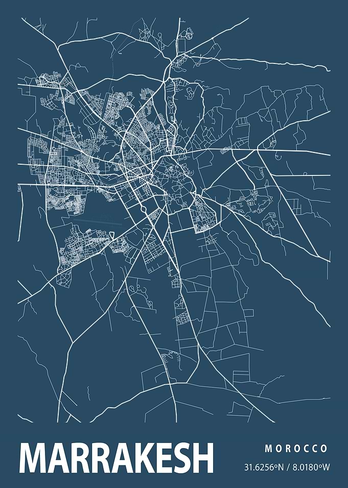 Marrakesh Blueprint Street