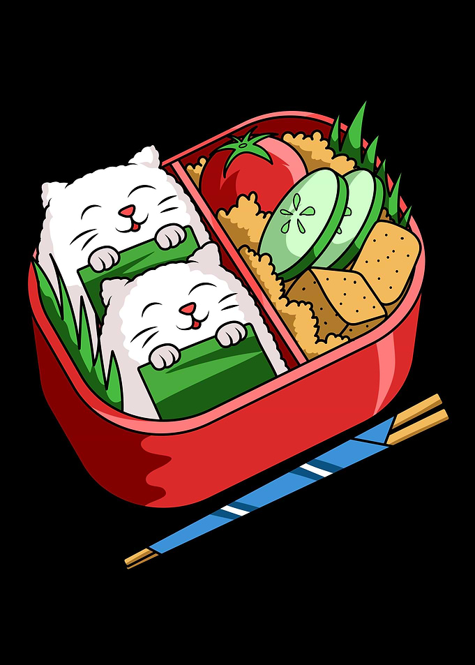 Bento Box With Cats