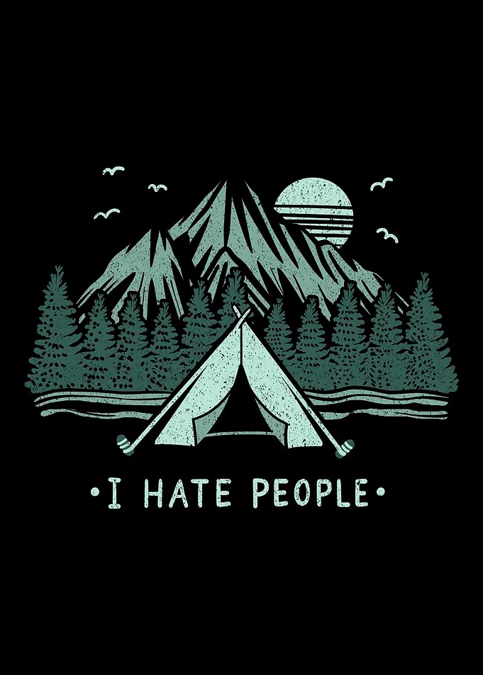 Camping Hiking Introvert