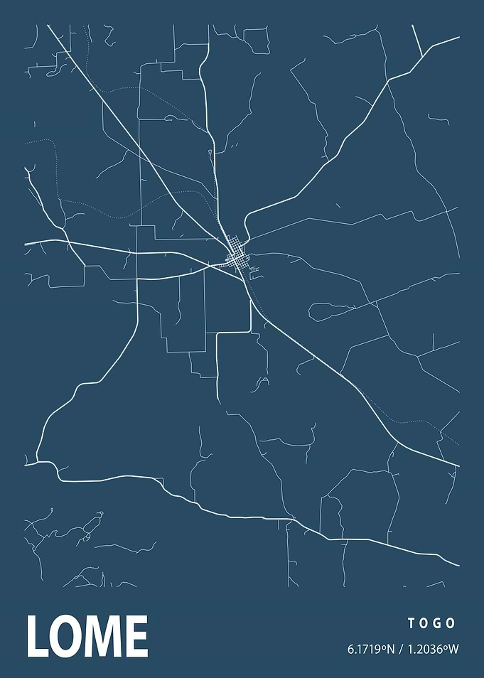 Lome Blueprint Street Map