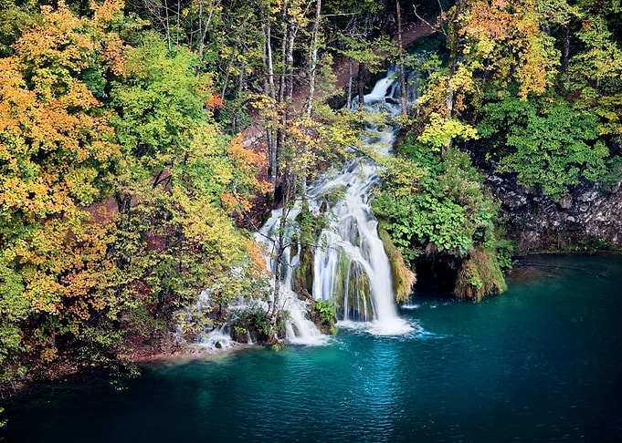 Waterfall and the Lake