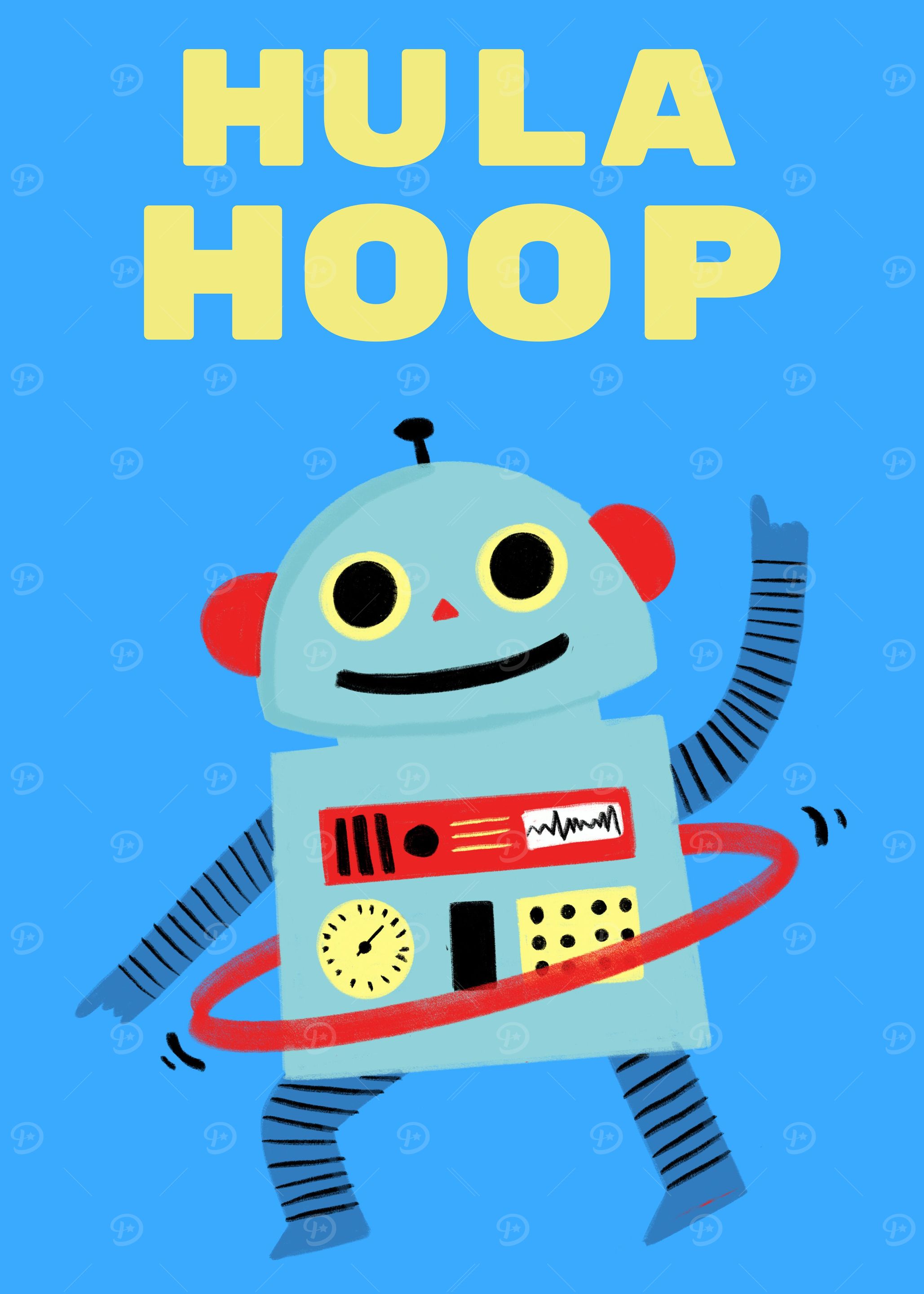 Funny Roboter Hula Hoop