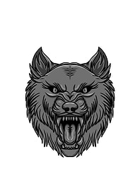 Evil Wolf Head