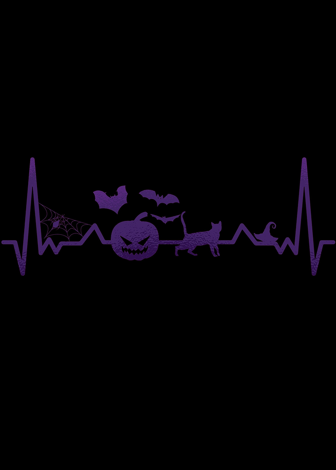 heartbeat line halloween