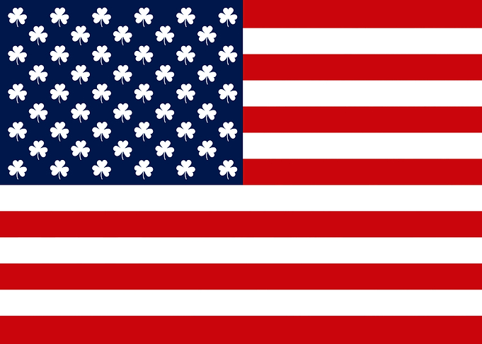 Irish American flag USA