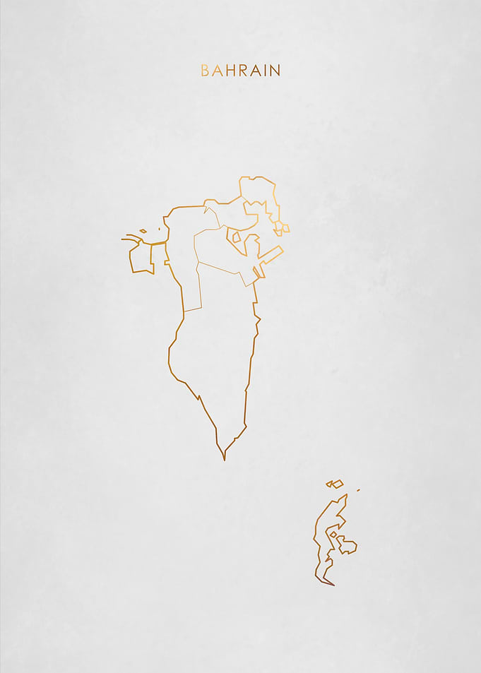 Gold Bahrain Map