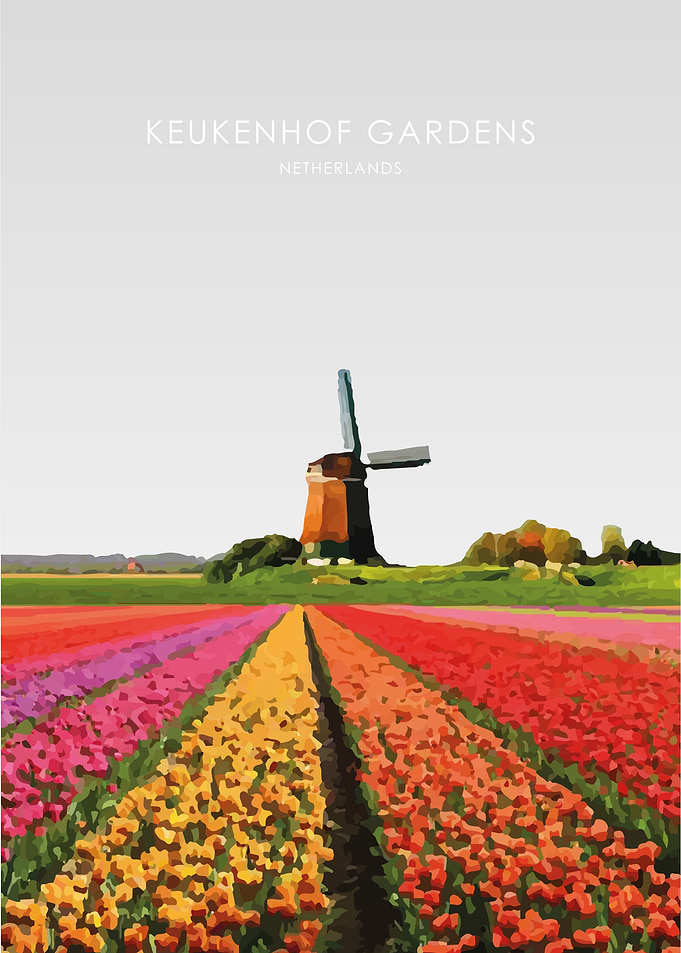 Netherlands Travel Poster