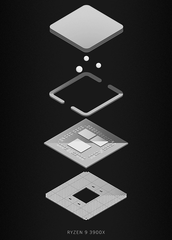 Ryzen 9 3900X CPU POSTER