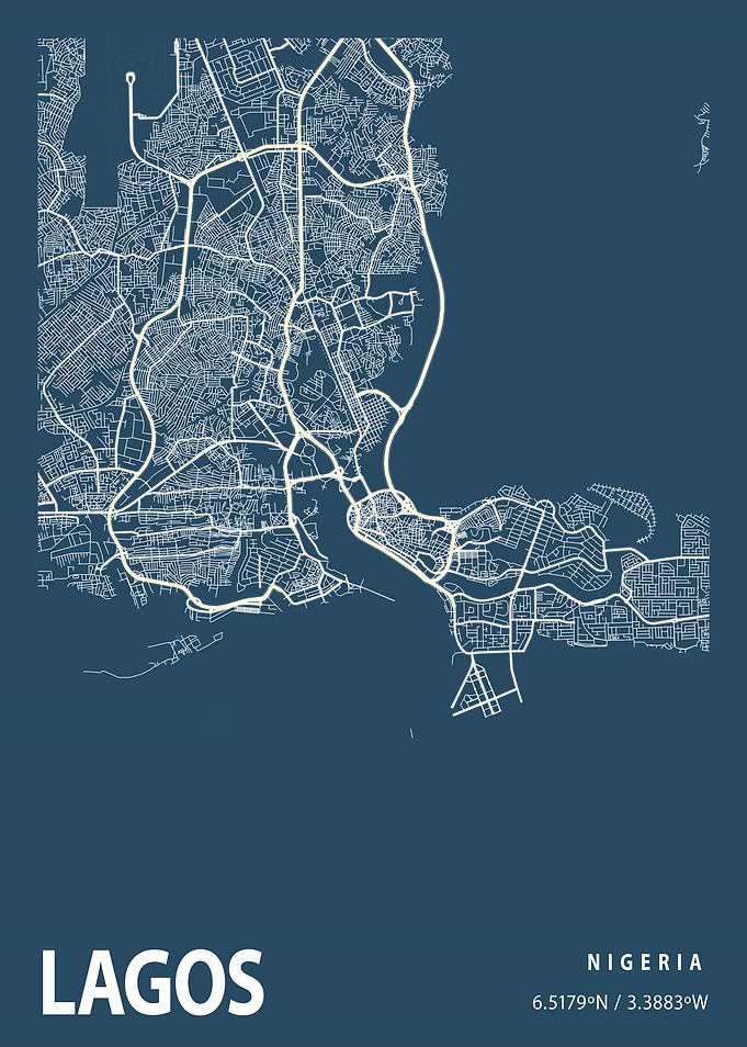 Lagos Blueprint Street Map