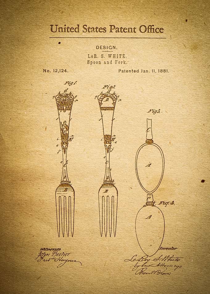 Victorian Spoon and Fork