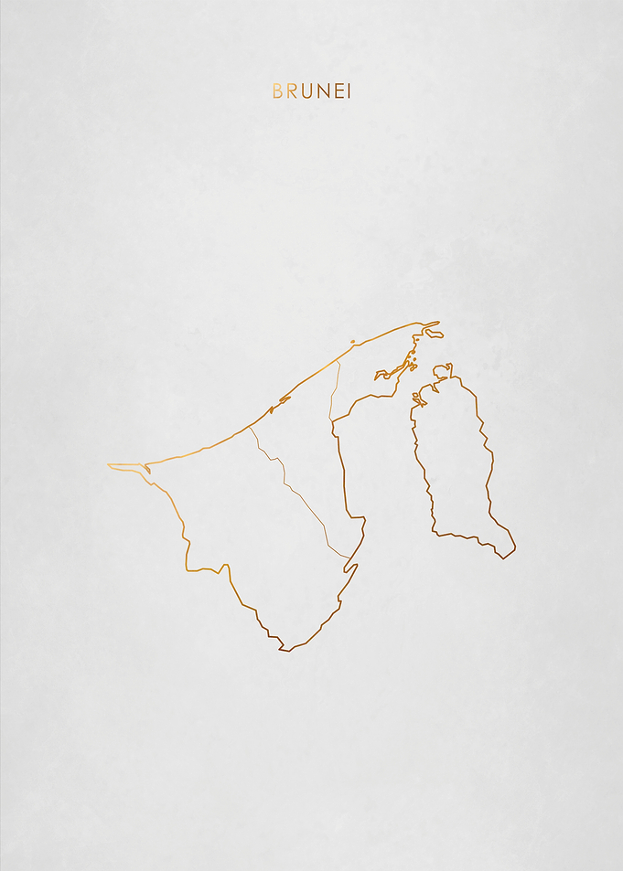Gold Brunei Map