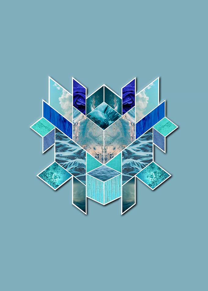 Blue abstract pattern