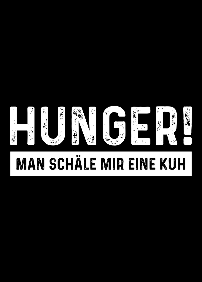 Hunger Schlen Kuh Fleisch