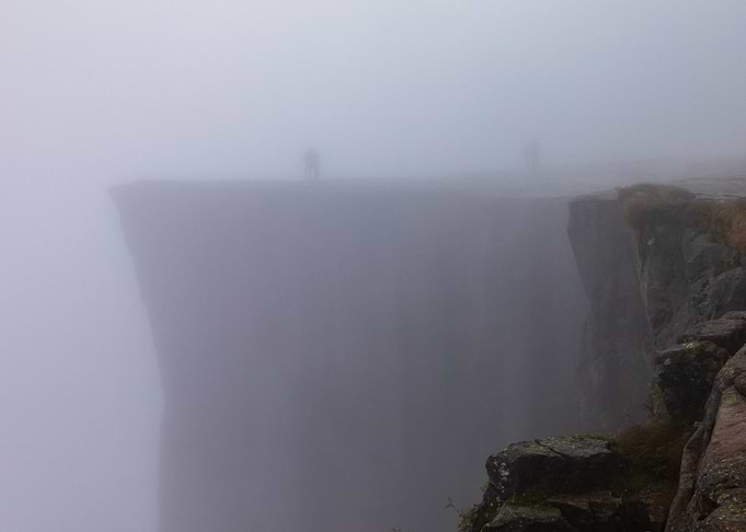 Fog over Pulpit Rock