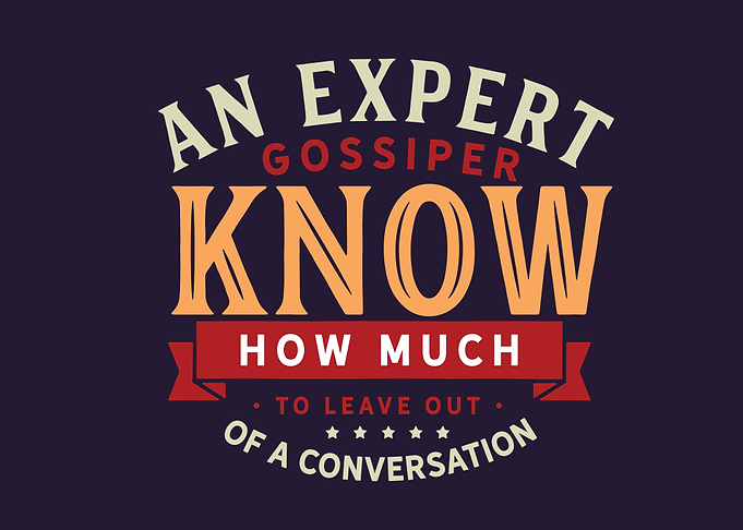 out of a conversation