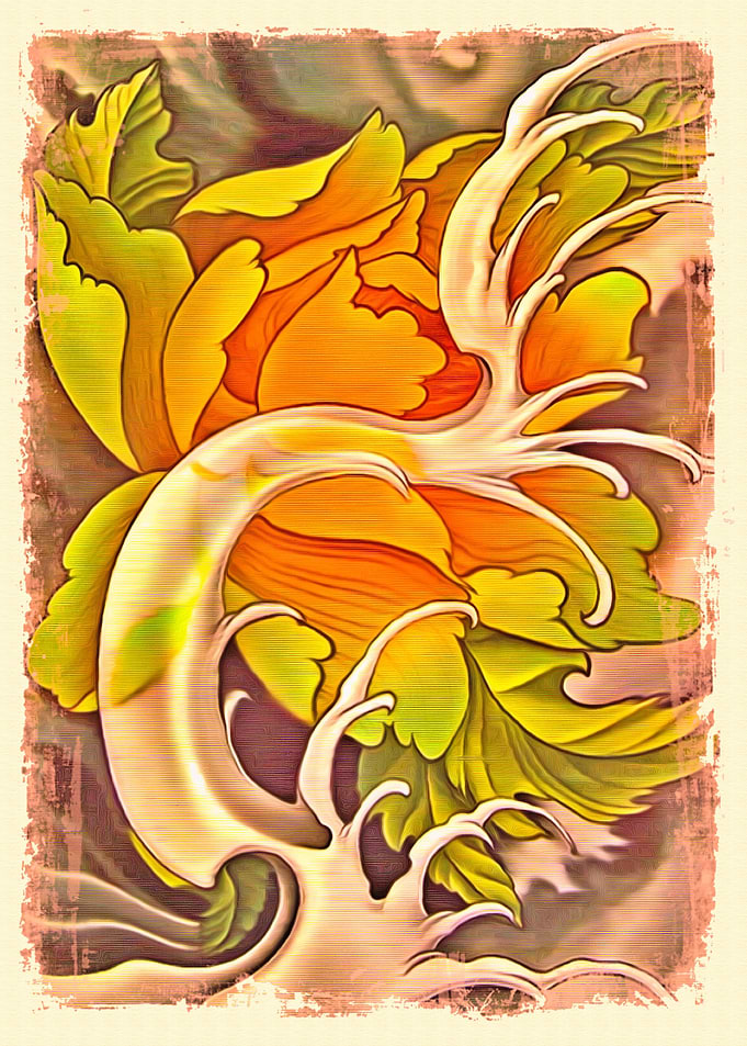 Flower Print Floral Art