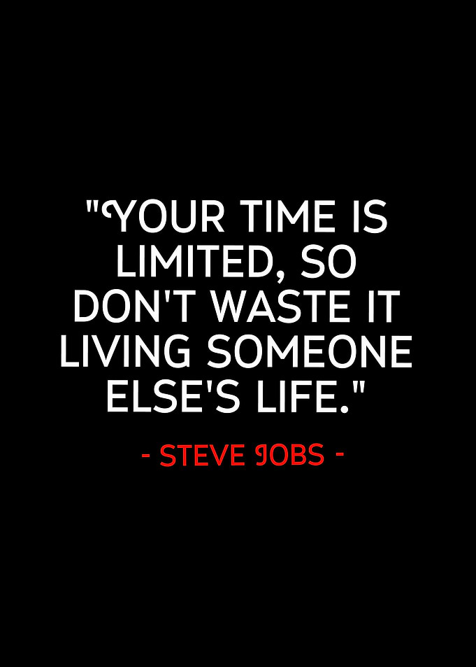 text art quote steve jobs