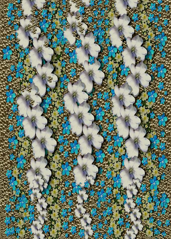 Metal Flower Rain