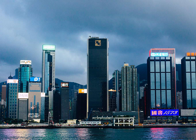 Victoria Harbor at Dusk