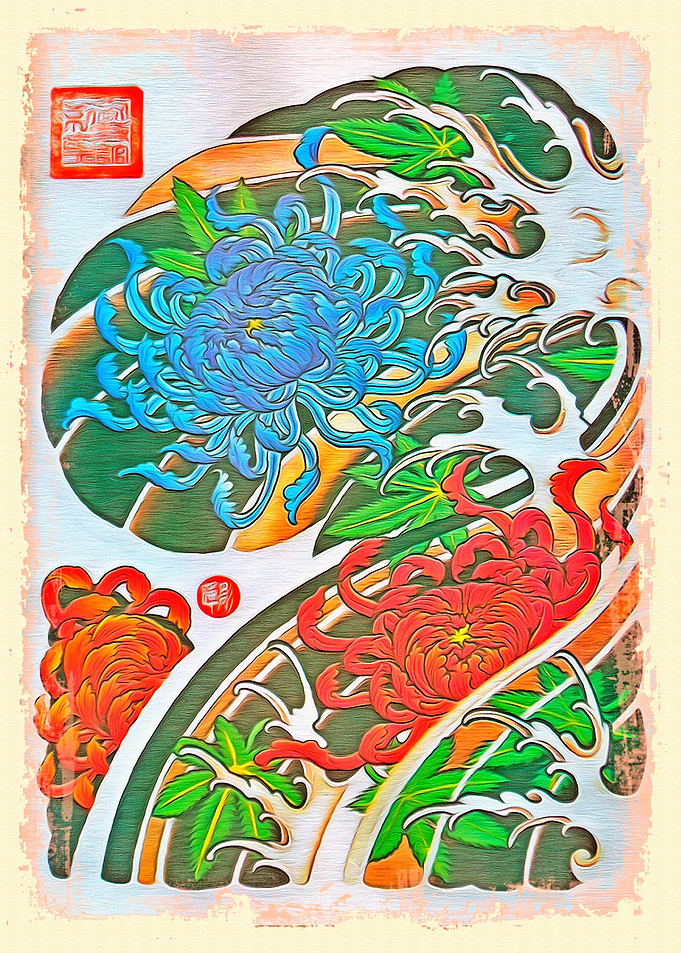 Flower Print Floral Art